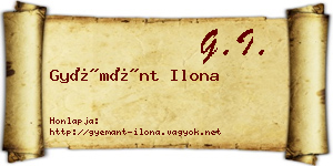 Gyémánt Ilona névjegykártya